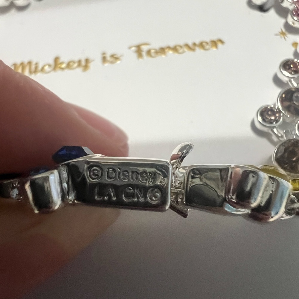 NIB Mickey is forever rainbow 14k plated bracelet - Picture 3 of 5
